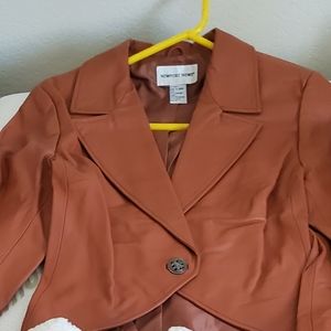 New Leather blazer